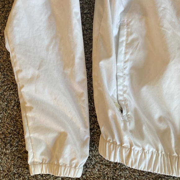 PUMA White Track Full Zip Windbreaker, Mock neck, Women’s size M - Picture 4 of 12